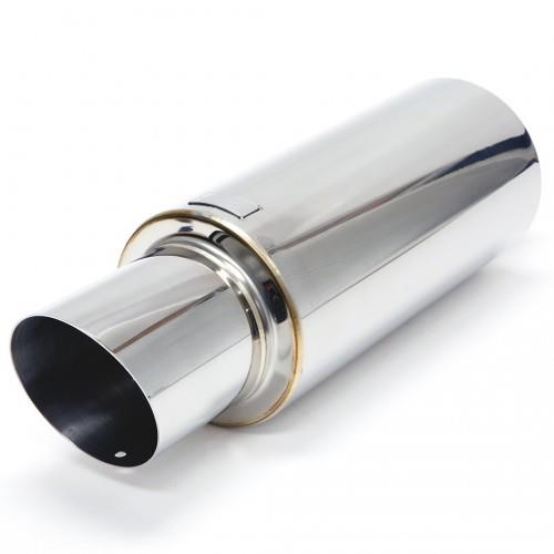 BLOX Racing BXEX-00107 - BLOBXEX-00107 - BLOX Racing 2.5 inch Universal Street Muffler - Turndown Tip - Shipped in Europe - Tuningsupply.com