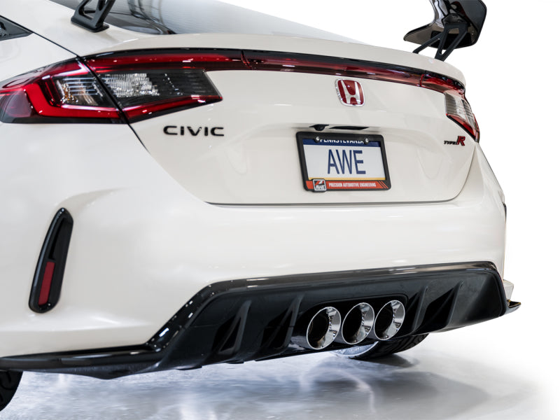 AWE Tuning 3015-52287 - AWE3015-52287 - AWE Tuning 2023 Honda Civic Type R FL5 Touring Edition Exhaust w/ Triple Chrome Silver Tips - Shipped in Europe - Tuningsupply.com