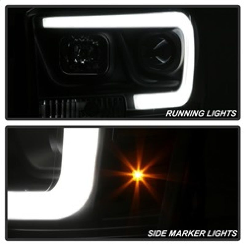 SPYDER 5085306 - SPY5085306 - Spyder Dodge Ram 1500 06-08 V2 Projector Headlights - Light Bar DRL - Black (PRO-YD-DR06V2-LB-BK) - Shipped in Europe - Tuningsupply.com