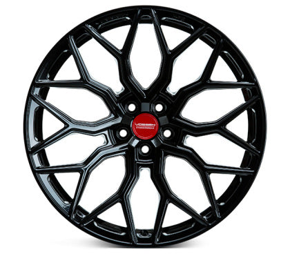 Vossen HF2-2B45 - vosHF2-2B45 - Vossen HF-2 22x10.5 / 5x120 / ET38 / Deep Face / 72.56 - Gloss Black Wheel - Shipped in Europe - Tuningsupply.com