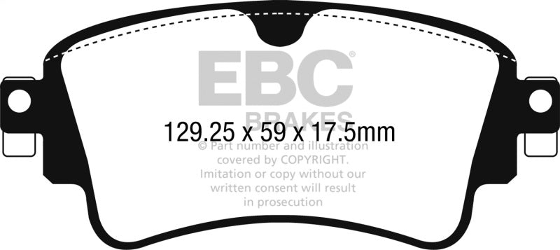 EBC UD1898 - EBCUD1898 - EBC 2018+ Audi A4 Allroad Quattro 2.0L Turbo Ultimax2 Rear Brake Pads - Shipped in Europe - Tuningsupply.com