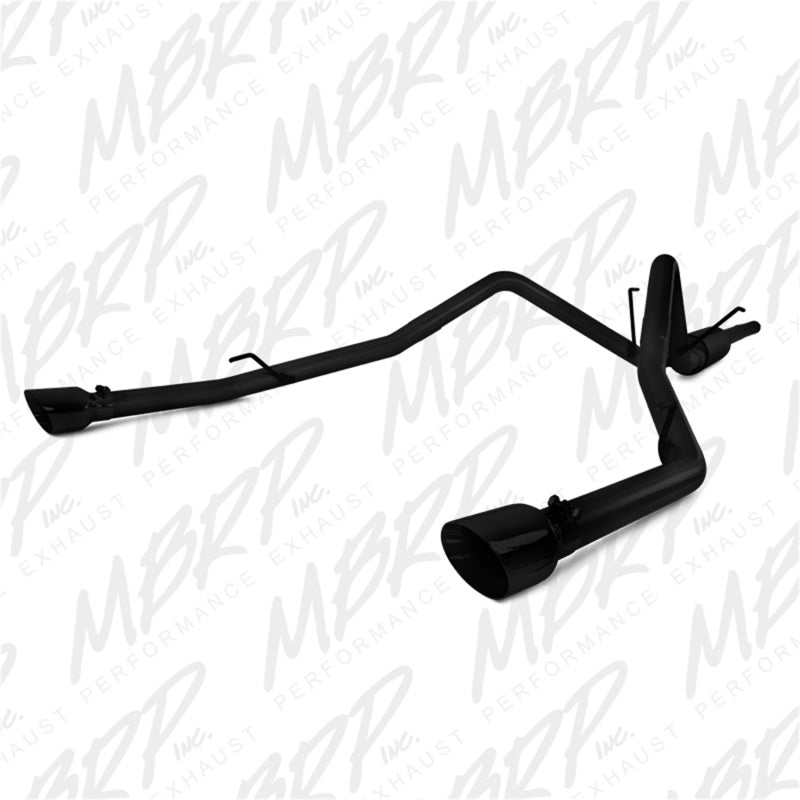 MBRP PS5146BLK - MBRPS5146BLK - MBRP 09-14 Dodge Ram 1500 5.7L Cat-Back Dual Split Rear (Through Stock Bumper) AL - Black - Shipped in Europe - Tuningsupply.com