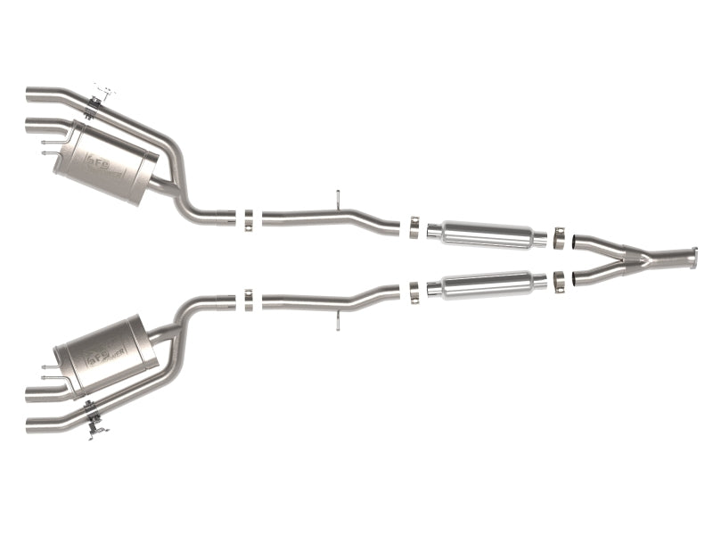 aFe 49-37024 - AFE49-37024 - aFe 22-23 Kia Stinger L4-2.5L Turbo Gemini XV 3in to Dual 2-1/2in Cat-Back Exhaust System w/ Cut-Out - Shipped in Europe - Tuningsupply.com