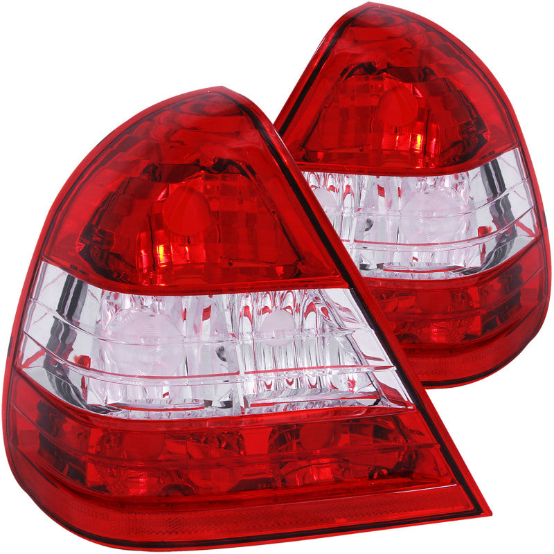 ANZO 221157 - ANZ221157 - ANZO 1994-2000 Mercedes Benz C Class W202 Taillights Red/Clear - Shipped in Europe - Tuningsupply.com