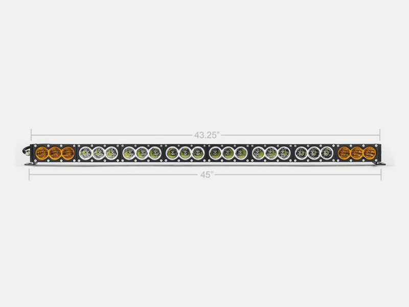 Cali Raised LED CR2319 - CALCR2319 - Cali Raised 43 Amber/White Dual Function Led Bar - No Wire Harness / No Switch - Shipped in Europe - Tuningsupply.com