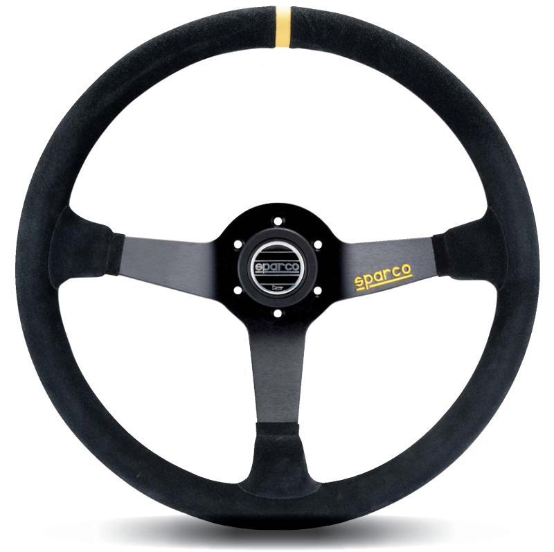 SPARCO 015R368MSN - SPA015R368MSN - Sparco Steering Wheel 368 Suede Black - Shipped in Europe - Tuningsupply.com
