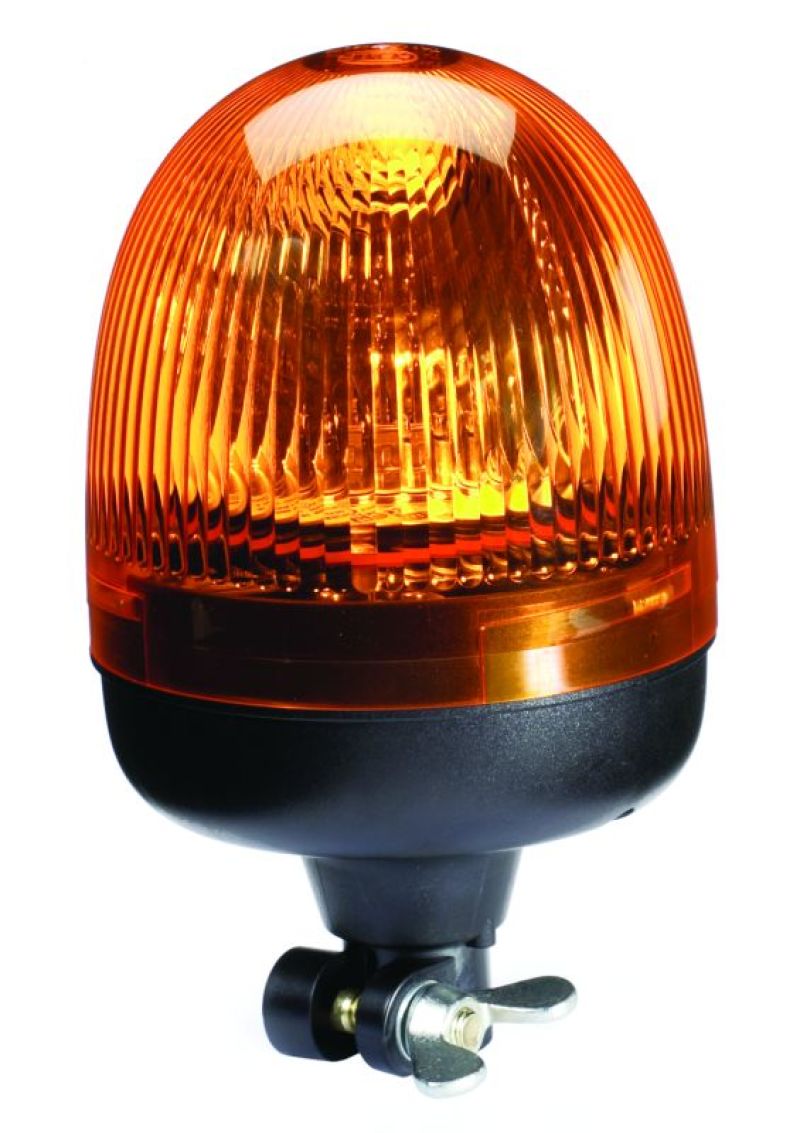 Hella LA009506001 - HELLA009506001 - Hella Rota Compact 12V Amber Lens Beacon w/ Flexible Pole Mount - Shipped in Europe - Tuningsupply.com