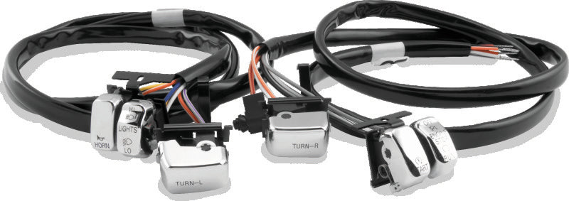 TwinPower 482654 - TWP482654 - Twin Power 96-06 Big Twin and XL Chrome Handlebar Switch Kit - Shipped in Europe - Tuningsupply.com