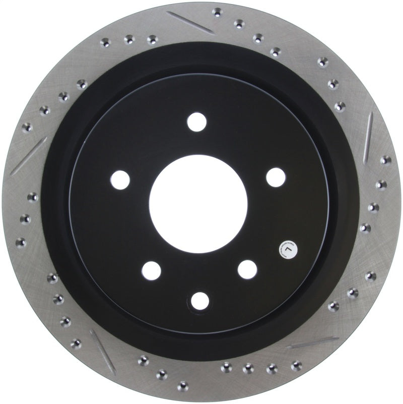 Stoptech 127.42088L - STO127.42088L - StopTech 06-07 350Z / 05-07 G35 / 06-07 G35X SportStop Slotted & Drilled Rear Left Rotor - Shipped in Europe - Tuningsupply.com