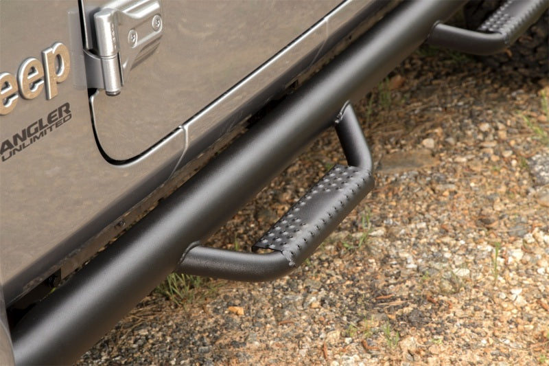 Rugged Ridge 11596.04 - RUG11596.04 - Rugged Ridge Spartan Nerf Bar Textured Black 18-20 Jeep Wrangler JL 4 Door - Shipped in Europe - Tuningsupply.com