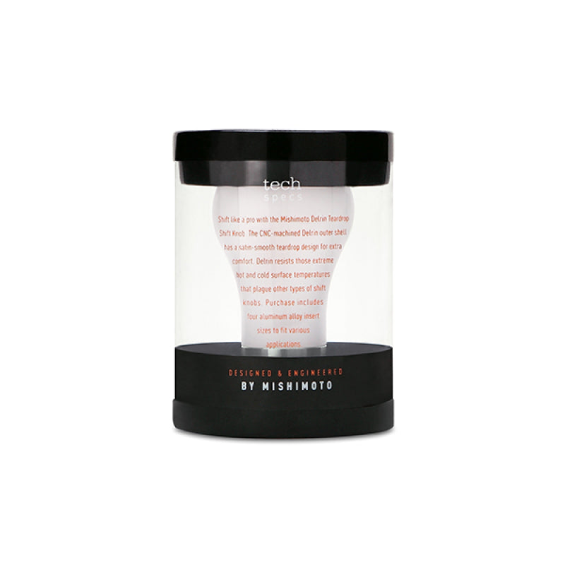 Mishimoto MMSK-TDP-WH - MISMMSK-TDP-WH - Mishimoto Teardrop Shift Knob - White - Shipped in Europe - Tuningsupply.com