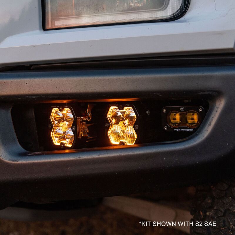Baja Designs 440064 - BAJ440064 - Baja Designs 17-20 Ford Raptor Squadron Sport 2.0/S2 Fog Pocket Kit (Multi Patterns) - Clear - Shipped in Europe - Tuningsupply.com