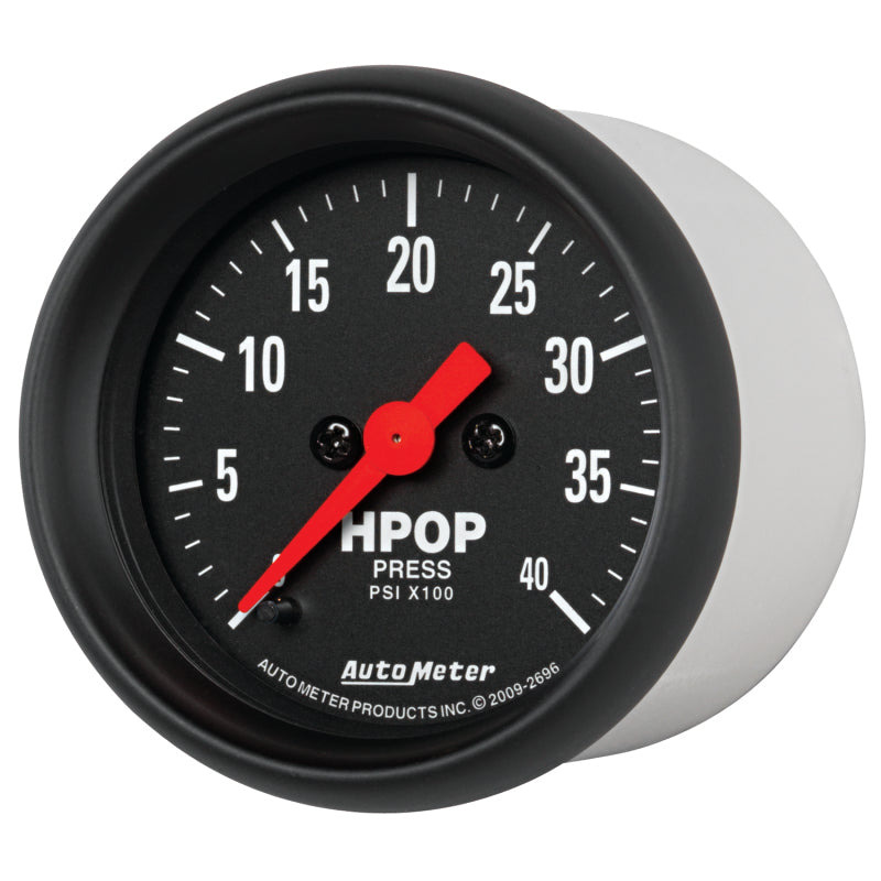 AutoMeter 2696 - ATM2696 - Autometer Z Series 2-1/16in 4K PSI High Pressure Oil Pump Gauge w/ Digital Stepper Motor - Shipped in Europe - Tuningsupply.com