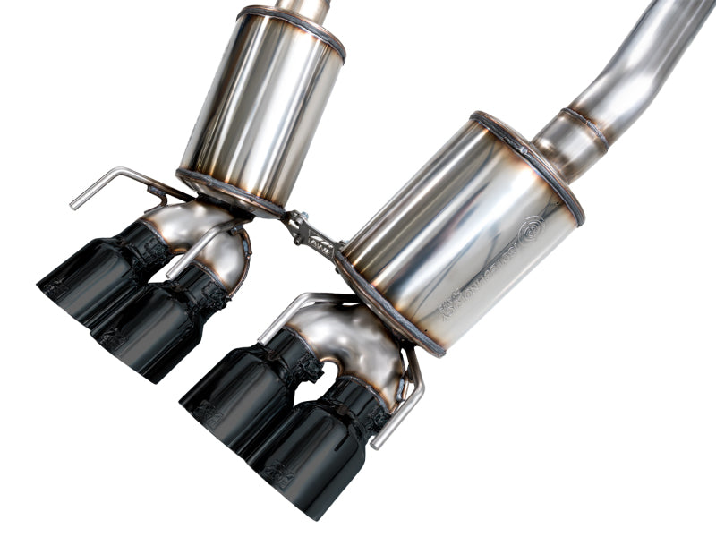AWE Tuning 3015-43660 - AWE3015-43660 - AWE Tuning 05-07 C6 Chevrolet Corvette 6.0L Touring Edition Axle-Back Exhaust w/ Diamond Black Tips - Shipped in Europe - Tuningsupply.com