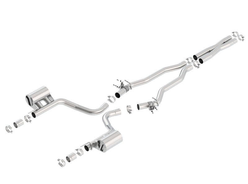 Borla 140646 - BOR140646 - Borla 2015 Dodge Challenger Hellcat 6.2L V8 ATAK Catback Exhaust No Tips Factory Valance - Shipped in Europe - Tuningsupply.com