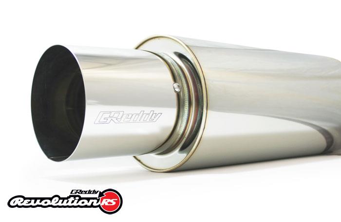 GReddy 11001131 - GRE11001131 - GReddy Universal 3in 3-Bolt Tip Revolution RS Mufller - Shipped in Europe - Tuningsupply.com