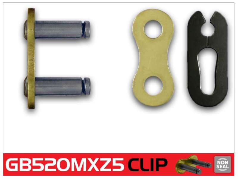 RK Chain GB520MXZ5-CL - RKCGB520MXZ5-CL - RK Chain GB520MXZ5-CLIP - Gold - Shipped in Europe - Tuningsupply.com