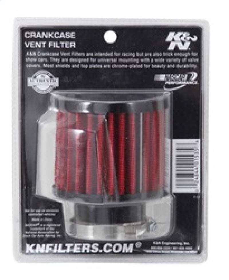 K&N Engineering 62-1450 - KNN62-1450 - K&N 1.5in Flange ID x 3in OD x 2.5in H Rubber Base Crankcase Vent Filter - Shipped in Europe - Tuningsupply.com