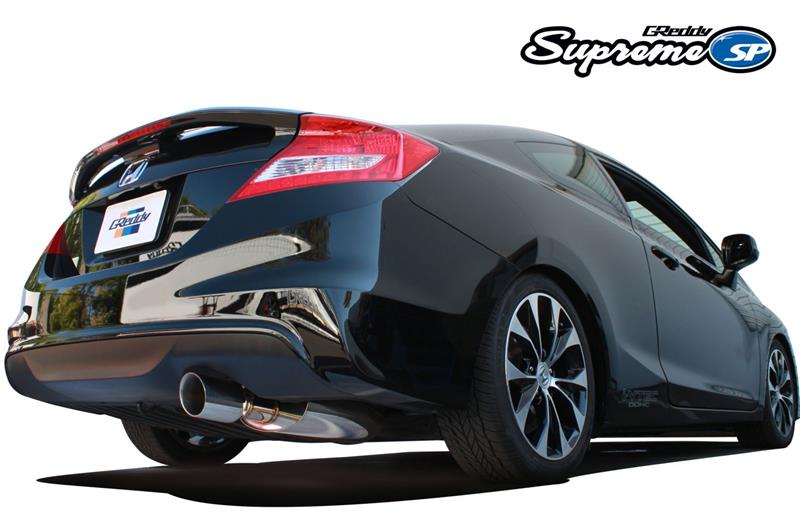 GReddy 10158209 - GRE10158209 - GReddy 12-15 Honda Civic Si Coupe 76mm Supreme SP Cat-Back Exhaust - Shipped in Europe - Tuningsupply.com