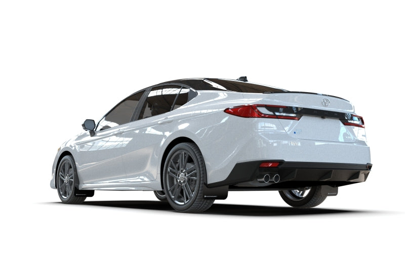 Rally Armor MF133-UR-BLK-WH - RALMF133-UR-BLK-WH - Rally Armor 25-26 Toyota Camry Black UR Mud Flap White Logo - Shipped in Europe - Tuningsupply.com