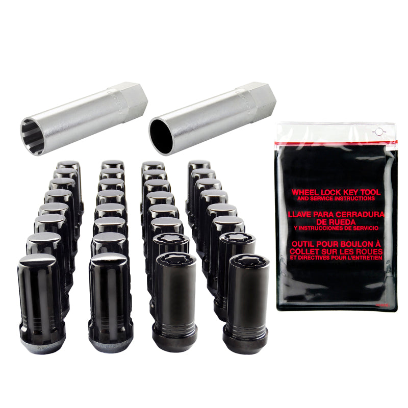 McGard 65830BK - MCG65830BK - McGard SplineDrive Tuner 8 Lug Install Kit w/Locks & Tool (Cone) M14X1.5 / 22mm Hex - Blk - Shipped in Europe - Tuningsupply.com