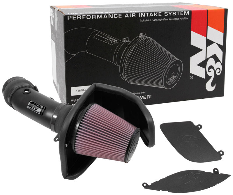 K&N Engineering 69-2553TTK - KNN69-2553TTK - K&N 2017 Dodge Challenger Hellcat SC V8-6.2L F/l Typhoon Air Intake - Shipped in Europe - Tuningsupply.com