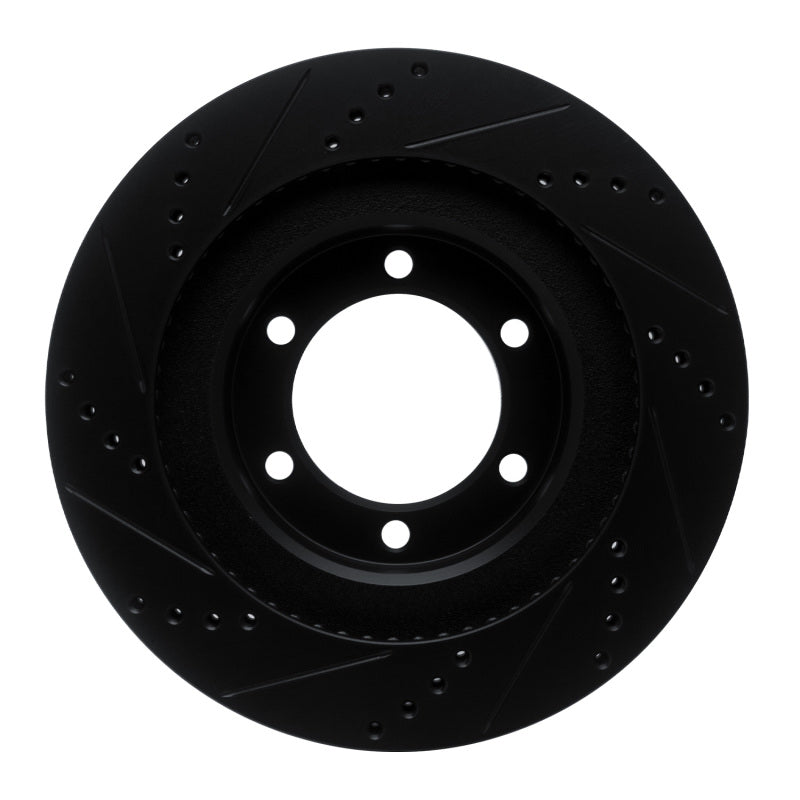 R1 Concepts 633-76126R - RNC633-76126R - R1 03-09 Lexus GX470 Front Right Drilled & Slotted Black Brake Rotor - Shipped in Europe - Tuningsupply.com