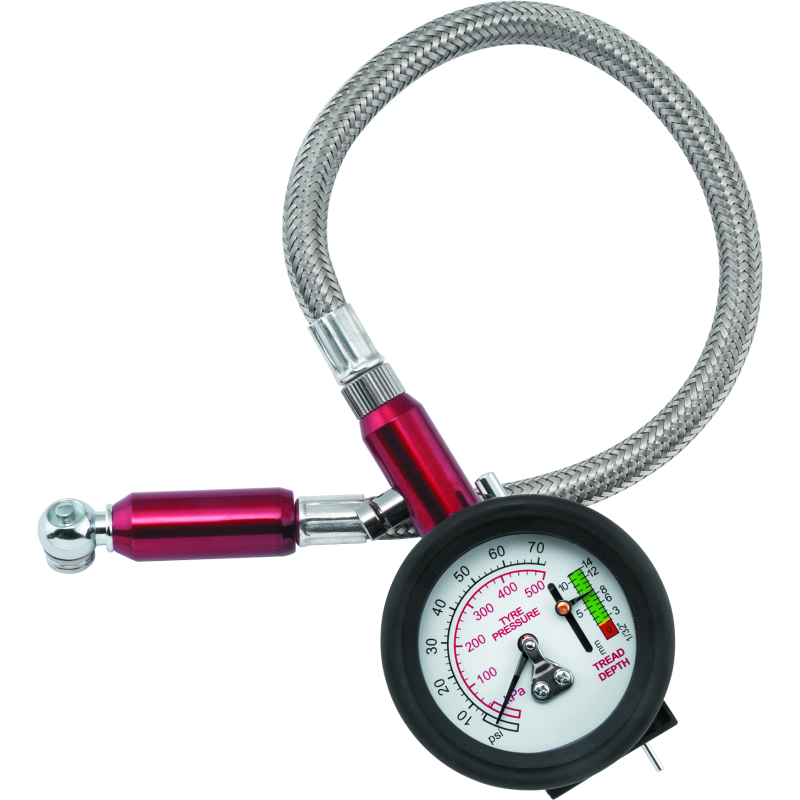 BikeMaster 151792 - BKM151792 - BikeMaster Tire Gauge 2-1 0-60 PSI - Shipped in Europe - Tuningsupply.com