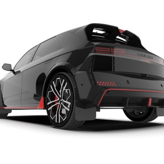 Rally Armor MF117-UR-BLK-RD - RALMF117-UR-BLK-RD - Rally Armor 2025 Hyundai Ioniq 5 N Black Mud Flap w/Red Logo - Shipped in Europe - Tuningsupply.com