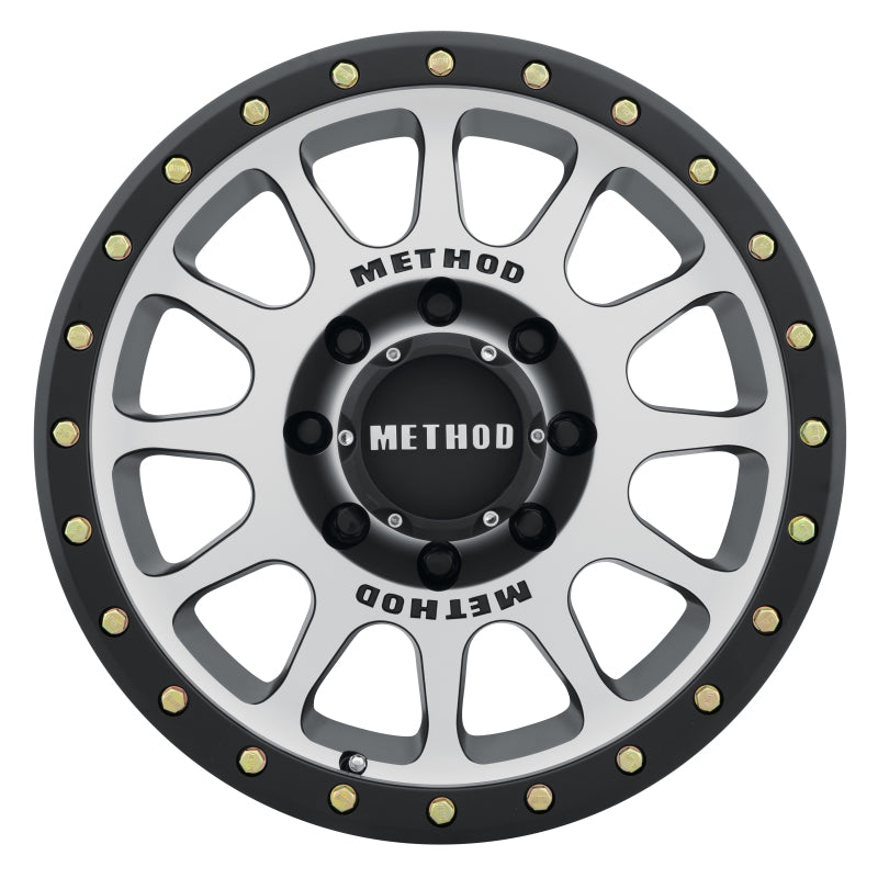 Method Wheels MR30578580300 - MRWMR30578580300 - Method MR305 NV 17x8.5 0mm Offset 8x6.5 130.81mm CB Machined/Black Street Loc Wheel - Shipped in Europe - Tuningsupply.com