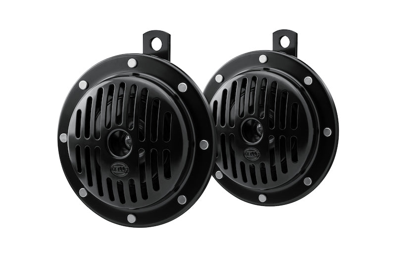 Hella LA004811042 - HELLA004811042 - Hella Supertone Horn Kit 12V 310/380HZ HTone Black - Shipped in Europe - Tuningsupply.com