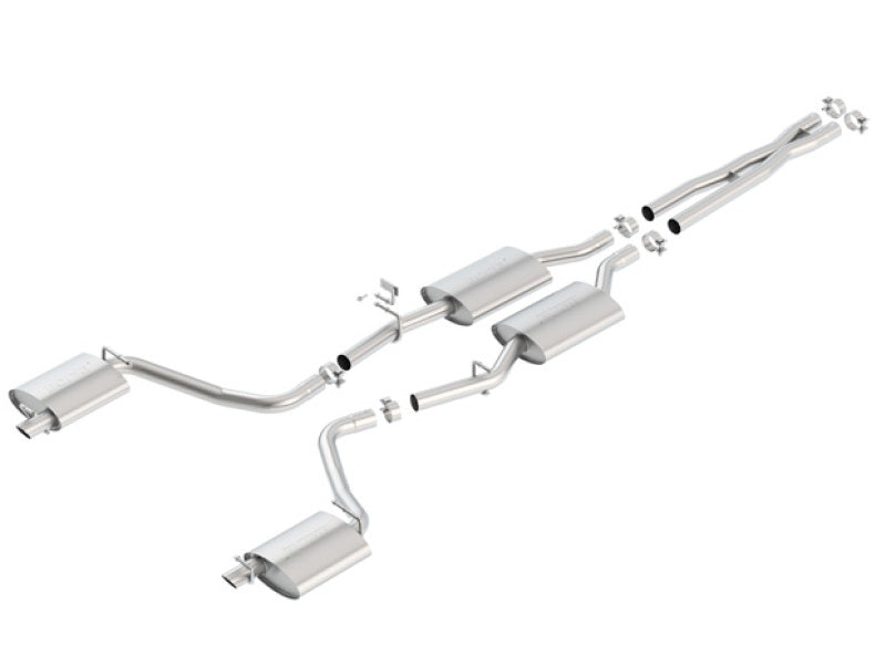Borla 140685 - BOR140685 - Borla 15-16 Dodge Charger 3.6L V6 S-Type Cat Back Exhaust (Uses Factory Valence) - Shipped in Europe - Tuningsupply.com