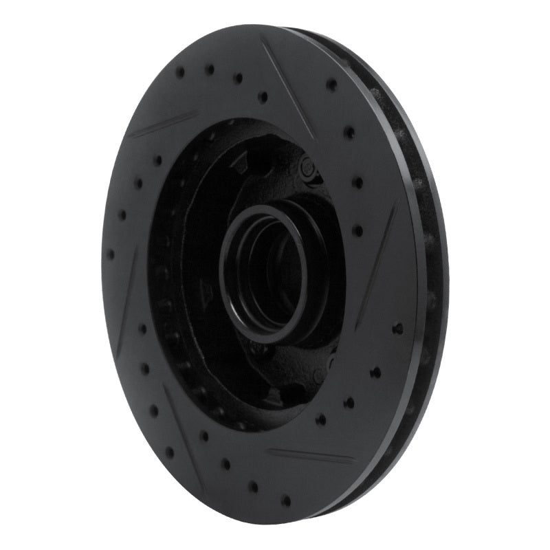 R1 Concepts - RNC633-54110L - R1 83-94 Ford Ranger (USA/Canada) Front Left Drilled & Slotted Black Brake Rotor - Shipped in Europe - Tuningsupply.com