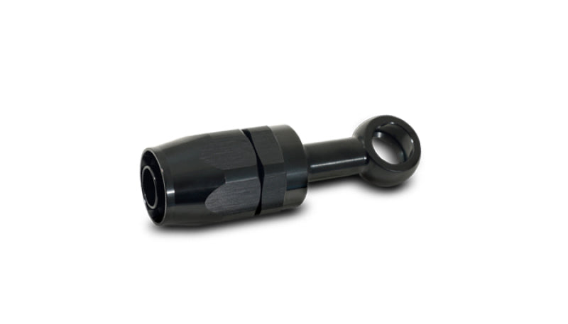 Vibrant 24082 - VIB24082 - Vibrant -8AN Banjo Hose End Fitting for use with M10 or 3/8in Banjo Bolt - Aluminum Black - Shipped in Europe - Tuningsupply.com