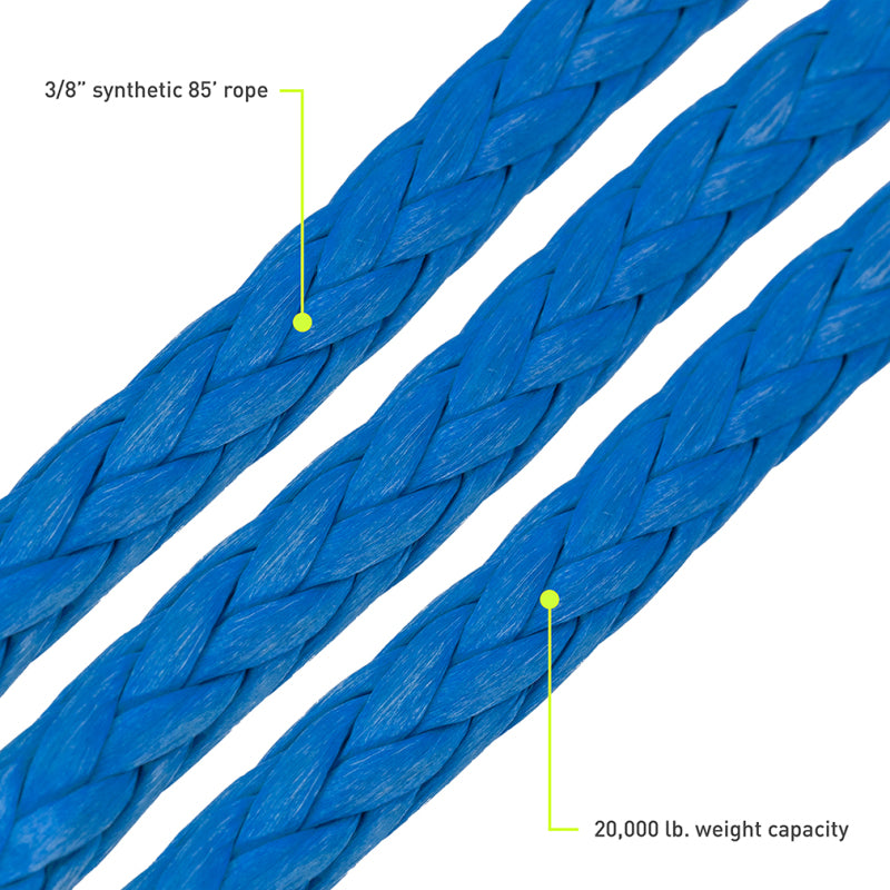 Borne Off-Road BNWN-12-SBL - BRNBNWN-12-SBL - Borne Off-Road 12K Winch - Blue Synthetic Rope - Shipped in Europe - Tuningsupply.com