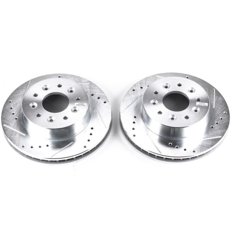 PowerStop AR8210XPR - PSBAR8210XPR - Power Stop 63-82 Chevrolet Corvette Front Evolution Drilled & Slotted Rotors - Pair - Shipped in Europe - Tuningsupply.com