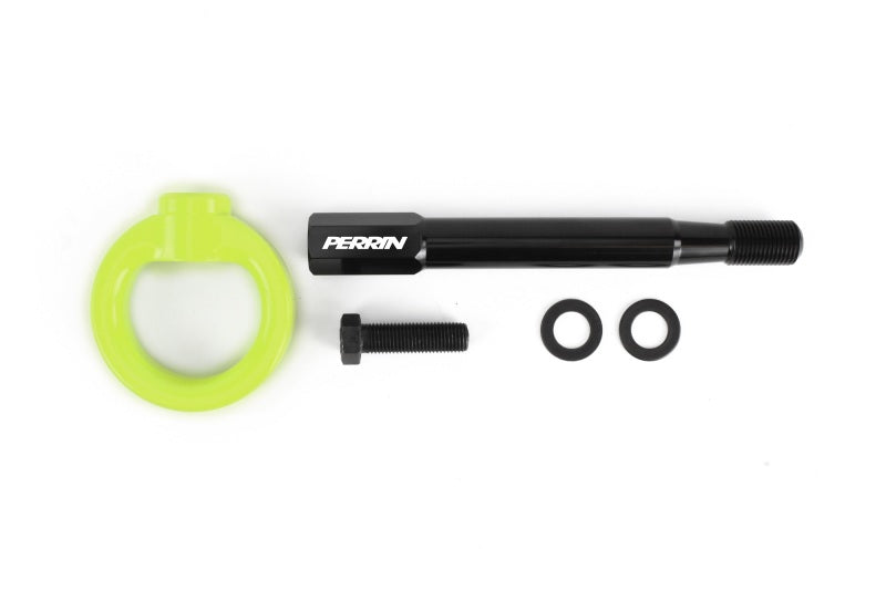 Perrin Performance PSP-BDY-236NY - PERPSP-BDY-236NY - PERRIN 22-25 Toyota GR86 Tow Hook Kit (Front) - Neon Yellow - Shipped in Europe - Tuningsupply.com