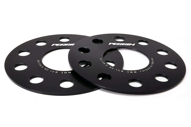 Perrin Performance PTP-WHL-103BK - PERPTP-WHL-103BK - PERRIN 23-26 Toyota GR Corolla 60.1mm CB / 5x114.3 BP Wheel Spacers - 3mm - Shipped in Europe - Tuningsupply.com