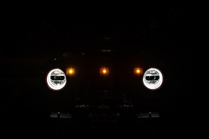 DV8 Offroad GRJL-02 - DVEGRJL-02 - DV8 Offroad 2018+ Jeep JL Grill Amber Marker Lights - Shipped in Europe - Tuningsupply.com