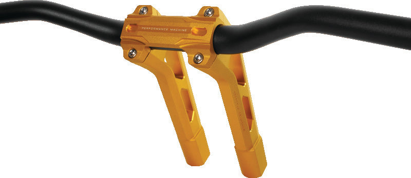 Performance Machine 0208-2186M-SMG - PFM0208-2186M-SMG - Performance Machine Phatbar/Riser Kit-Ext Wire - Gold Ops - Shipped in Europe - Tuningsupply.com