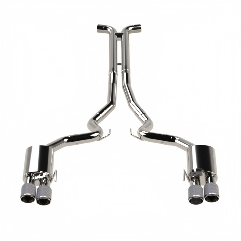 Kooks Headers 11514570 - KSH11514570 - Kooks 18-24 Ford Mustang GT 5.0 3in. Valved Touring Cat-Back Exhaust - Carbon Tips - Shipped in Europe - Tuningsupply.com