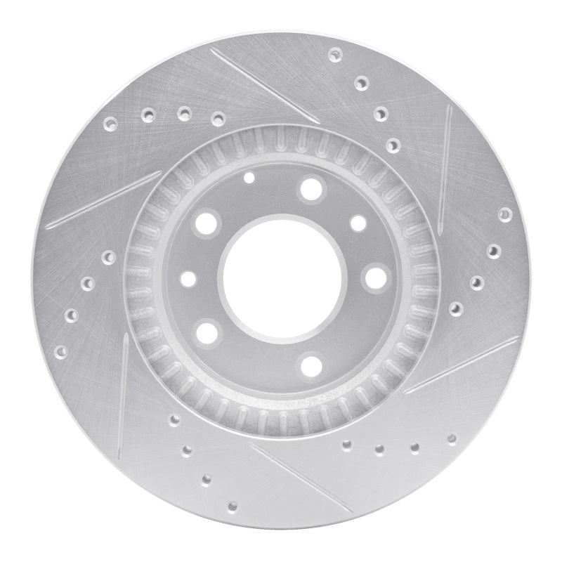 R1 Concepts 631-80047L - RNC631-80047L - R1 06-15 Mazda MX-5 Miata Front Left Drilled & Slotted Silver Brake Rotor - Shipped in Europe - Tuningsupply.com