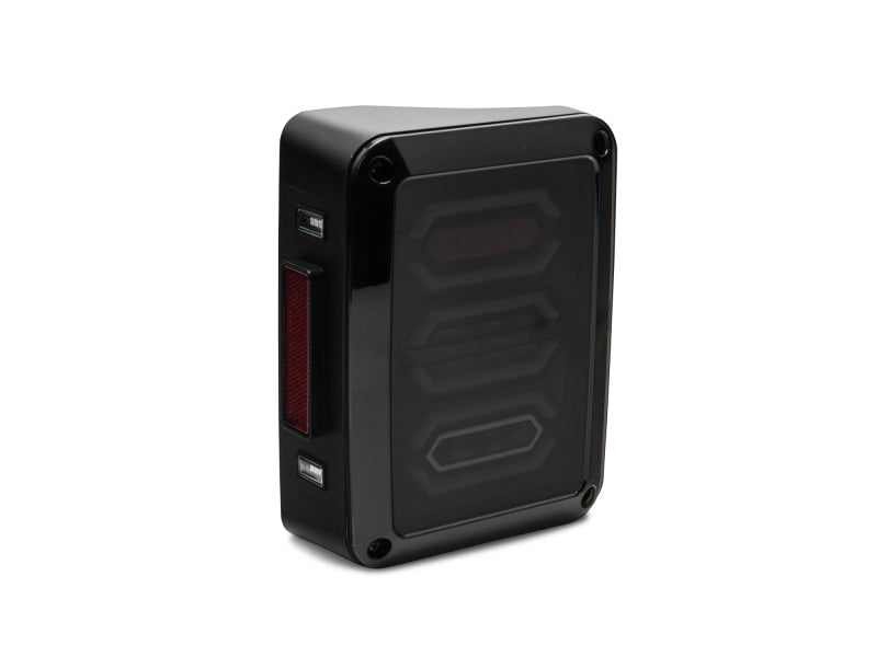 Raxiom J106751 - RAXJ106751 - Raxiom 07-18 Jeep Wrangler JK LED Tail Lights- Black Housing (Smoked Lens) - Shipped in Europe - Tuningsupply.com