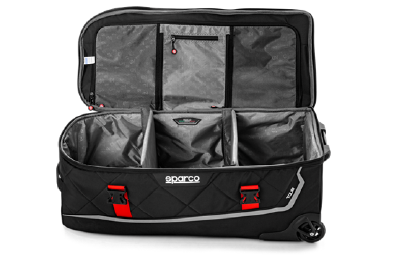 SPARCO 016437NRRS - SPA016437NRRS - Sparco Bag Tour BLK/RED - Shipped in Europe - Tuningsupply.com