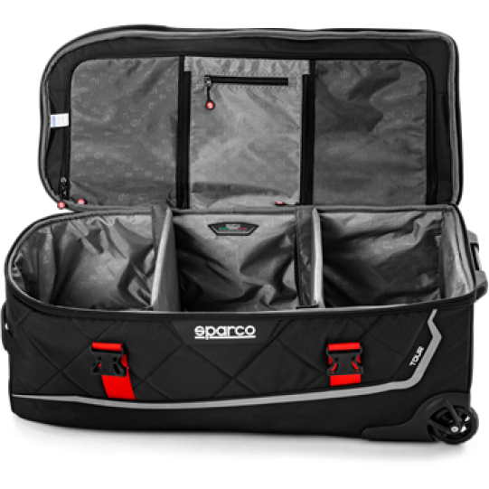 SPARCO 016437NRSI - SPA016437NRSI - Sparco Bag Tour BLK/SIL - Shipped in Europe - Tuningsupply.com