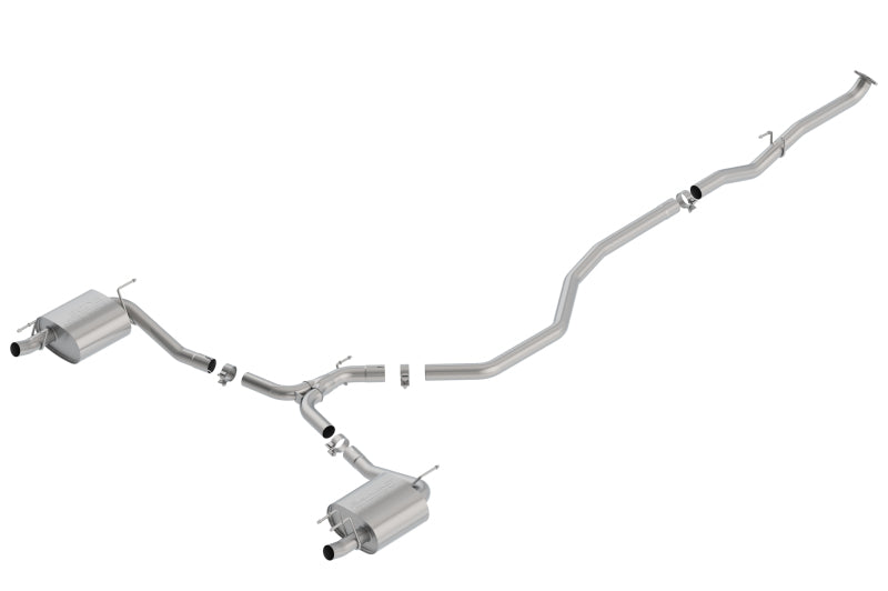 Borla 140786 - BOR140786 - Borla 18-19 Honda Accord Sport 2.0L Turbo FWD AT/MT 4DR 2.25in/2.75in S-Type Catback Exhaust - Shipped in Europe - Tuningsupply.com
