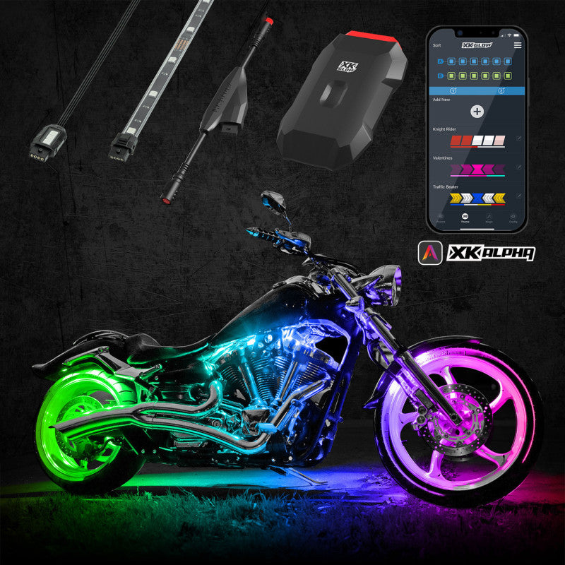 XKGLOW XK-WHIPB-STA - XKGXK-WHIPB-STA - XK Glow XKchrome Advanced App Control LED Whip Light Kit for 4x4 Offroad UTV ATV 1x 48In 2nd Gen - Shipped in Europe - Tuningsupply.com