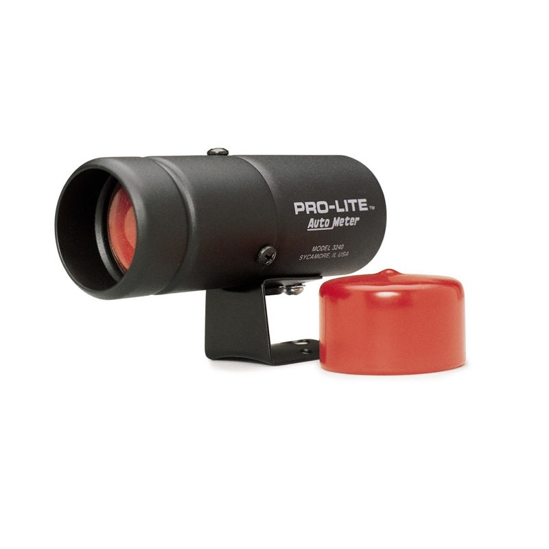 AutoMeter 3240 - ATM3240 - Autometer Pro-Lite Warning Light *SWITCH REQUIRED* (black case, red lens, red night cover) - Shipped in Europe - Tuningsupply.com