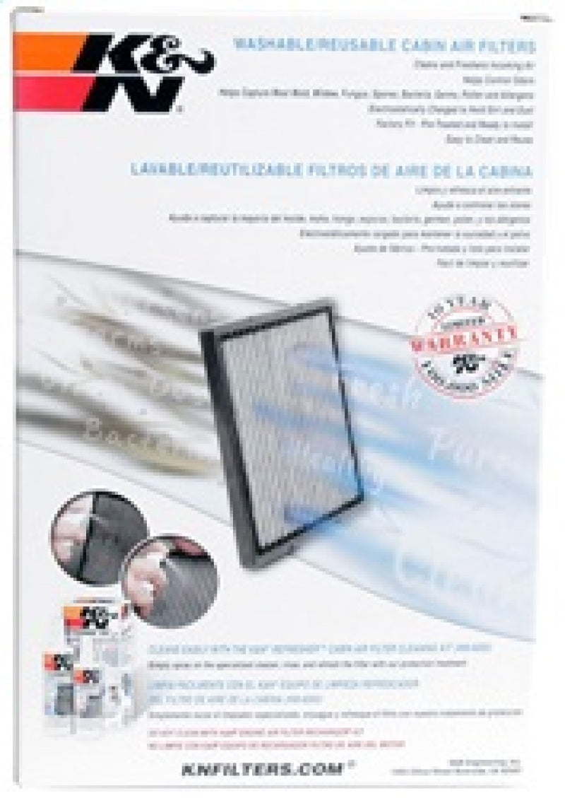 K&N Engineering VF1002 - KNNVF1002 - K&N 04-15 Nissan Titan 5.6L V8 F/I Cabin Air Filter - Shipped in Europe - Tuningsupply.com