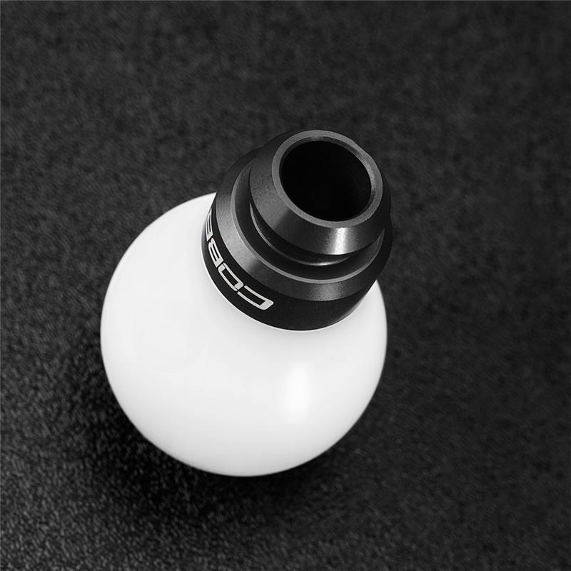 COBB - COBB211350-W-BK - Cobb Subaru 5-Speed COBB Knob - White Knob w/ Stealth Black - Shipped in Europe - Tuningsupply.com